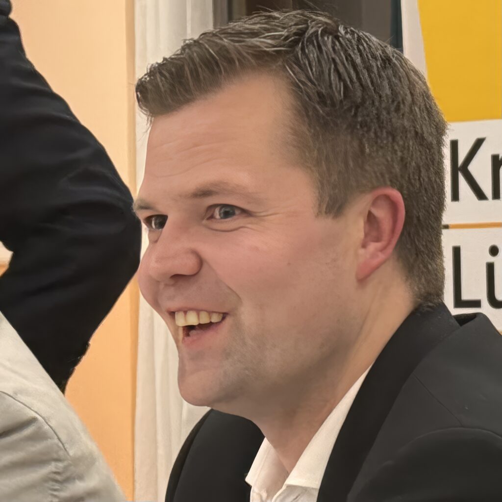 Christian Fühner (CDU) beim Grünkohlessen der CDU in Lüchow
